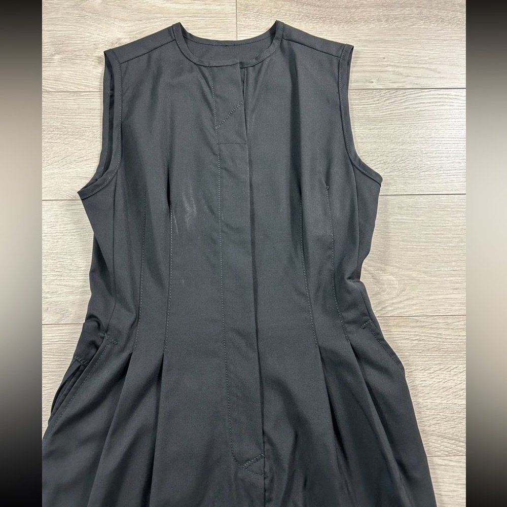 Balenciaga Paris Vintage Wool Midi Length Black Dress - Picture 6 of 16